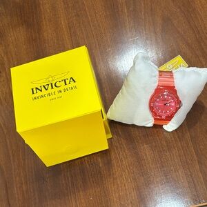 Invicta Red/Orange color watch